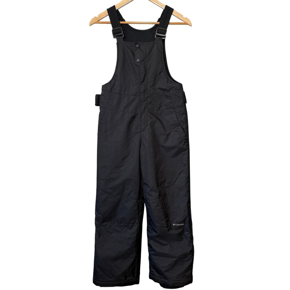 Columbia Snow Bib Overalls Waterproof Insulated Winter Ski Black Kids Size 10/12